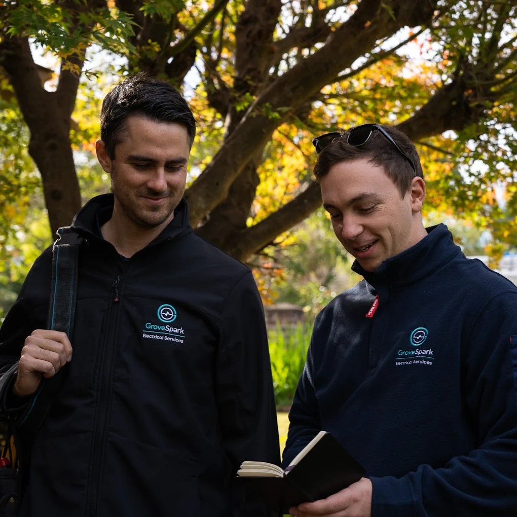 Electrician Chatswood and Artarmon — Grove Spark installing LED downlights in a North Shore kitchen